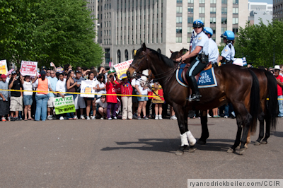 Police on Horseback at White House Police on Horseback at White House
